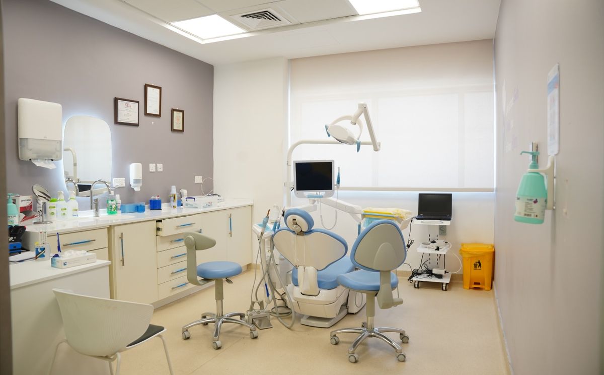 Modern dental clinic treatment room